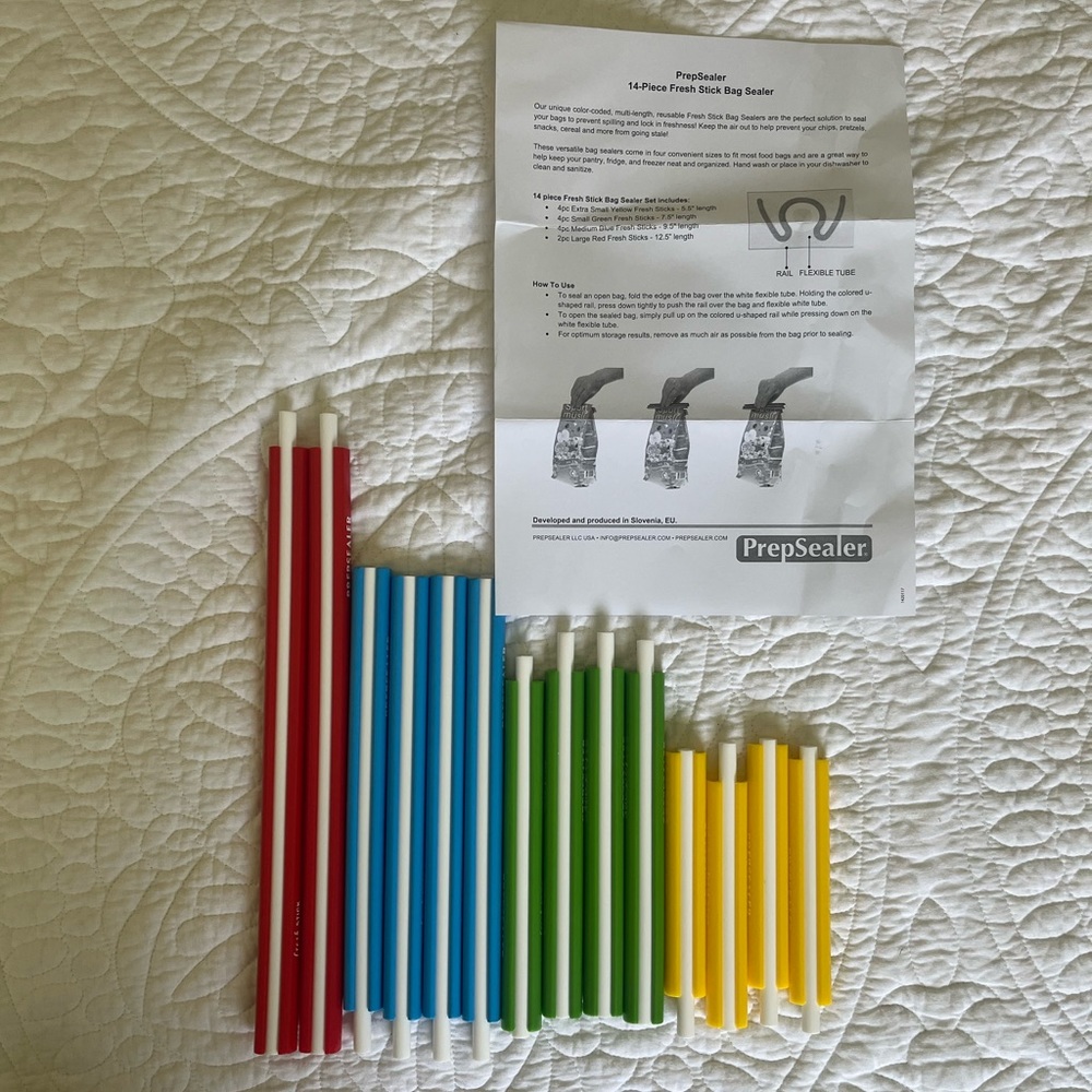 PrepSealer - 14-Piece Fresh Stick Bag Sealer